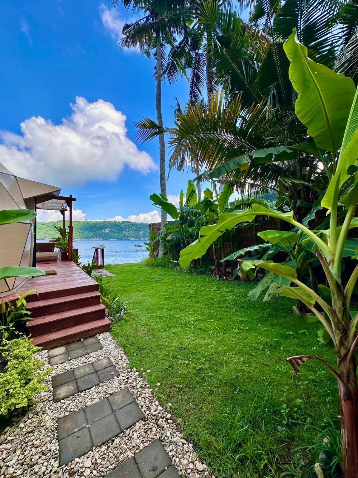 נוסה פנידה Beachfront Luxury Dome Villas - Gamat Bay Resort מראה חיצוני תמונה